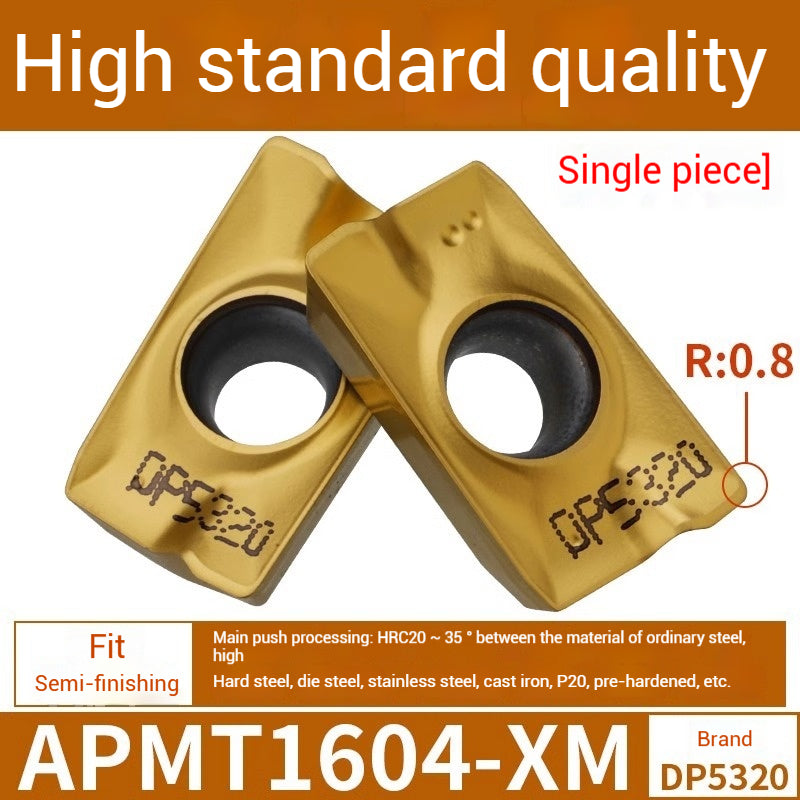 1025-CNC Milling Inserts APMT1135 Milling Blade 1604 Milling Head for Aluminum Alloy R0.8 Coated Rough Milling Machine Tool Pellets Shandong Denso Pricision Tools Co.,Ltd.